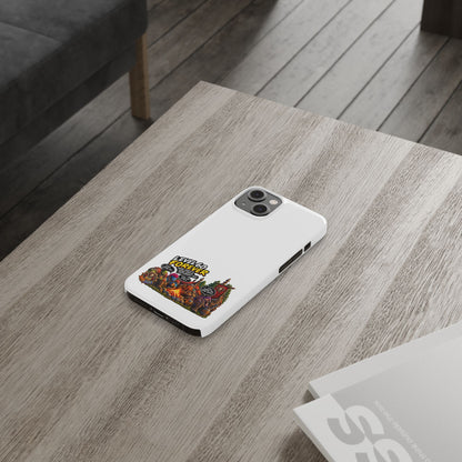 Level 60 Forever Slim Phone Case — Retro RPG Camping Gamer Design