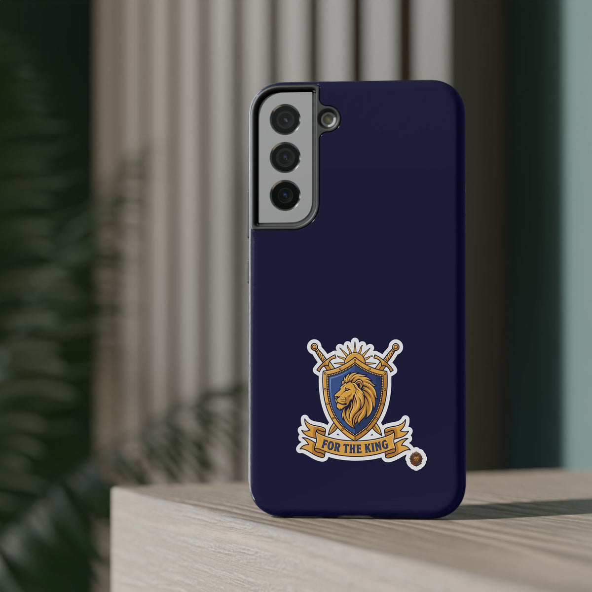 Phone Case — 'For The King Crest' Heavy-Duty Impact-Resistant Phone Case