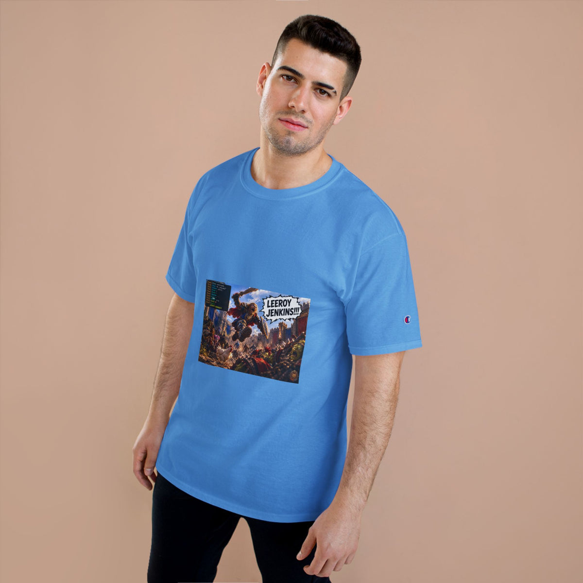 Leroy Jenkins Battle Meme T-Shirt