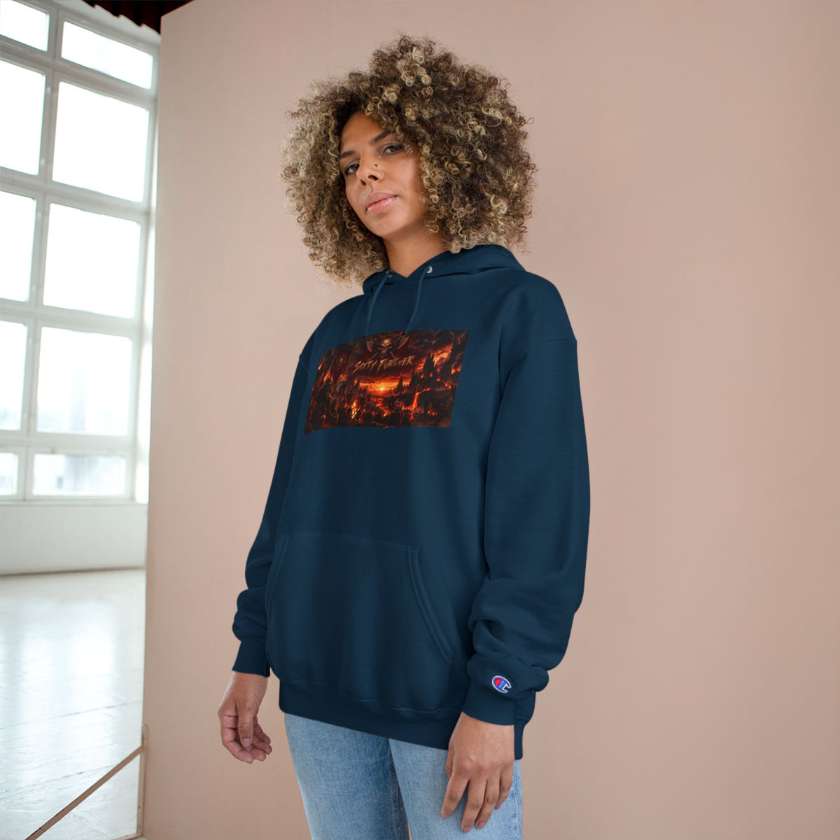 Champion Hoodie — Dark Carnival Graphic Pullover