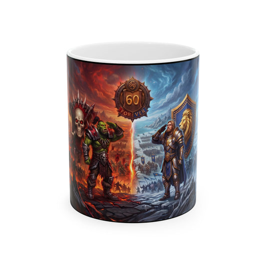 Fantasy RPG - 60 FOREVER White Coffee Mug (11oz)