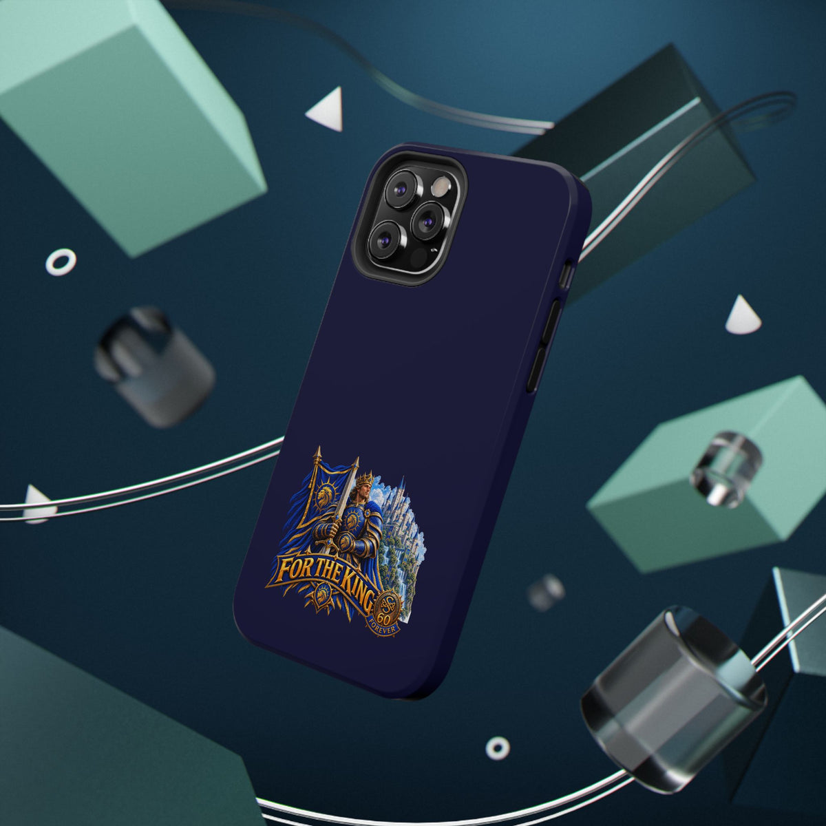 Phone Case — 'For The King' Banner Heavy-Duty Impact-Resistant Phone Case