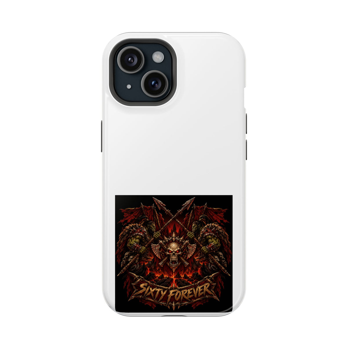 Sixty Forever – Skull & Axes – Phone Case