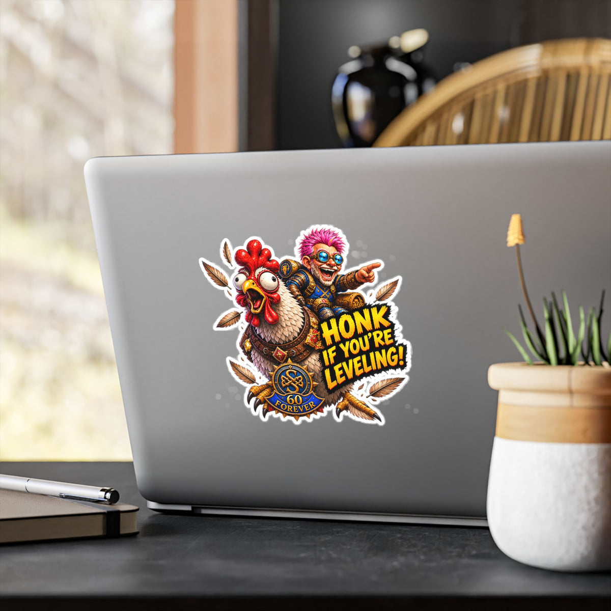 Honk If You're Leveling – Poster Decal