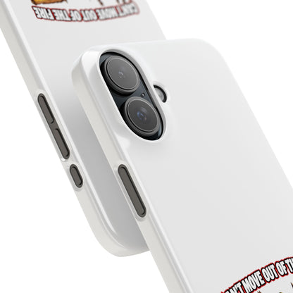 Slim Phone Case — "Can't Move Out of the Fire, It Would Lower My DPS" Gamer Design