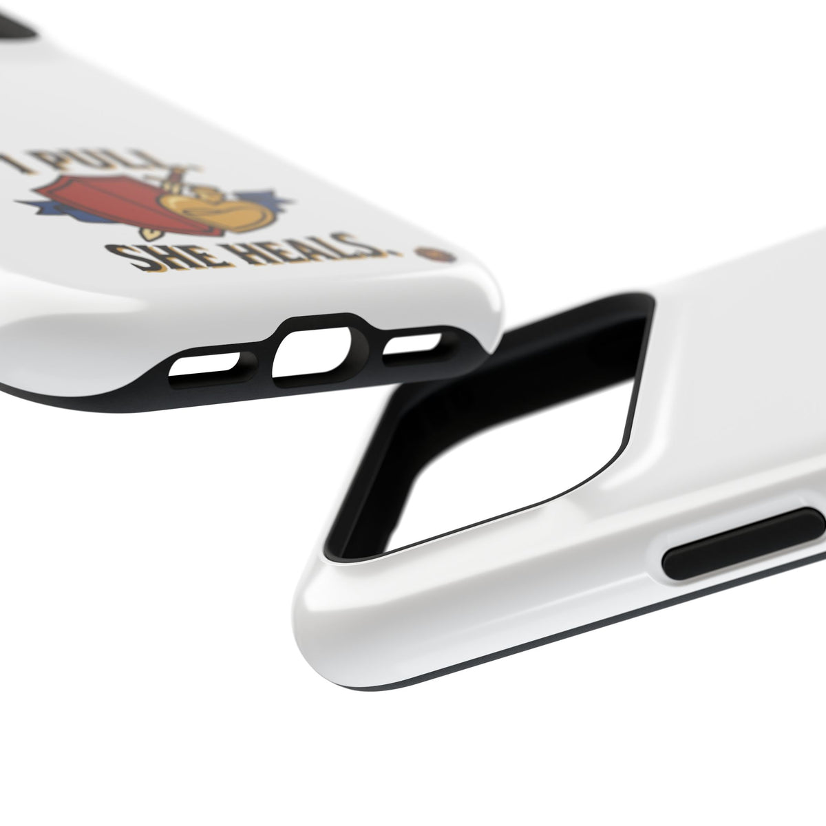 Phone Case — 'I Pull. She Heals.' Heavy-Duty Impact-Resistant Phone Case
