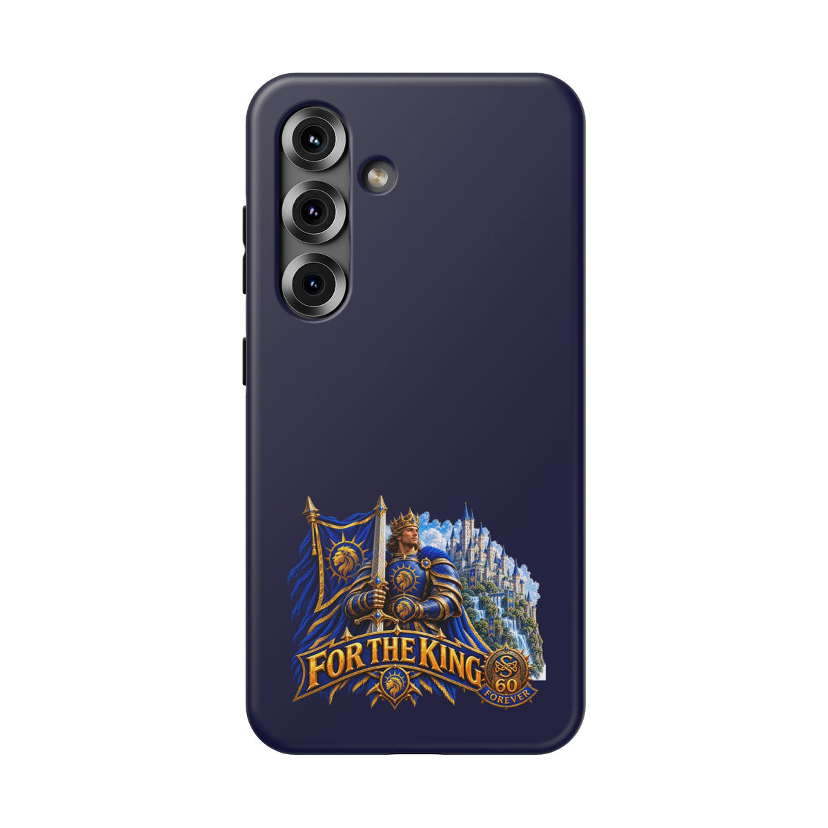 Phone Case — 'For The King' Banner Heavy-Duty Impact-Resistant Phone Case