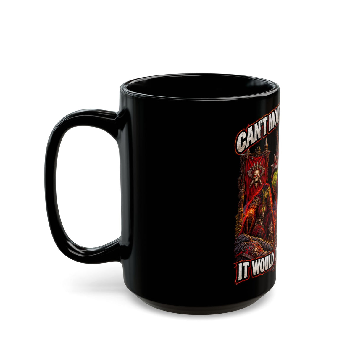 Can't Move Out of the Fire, It Would Lower My DPS – Black Mug (11oz & 15oz)