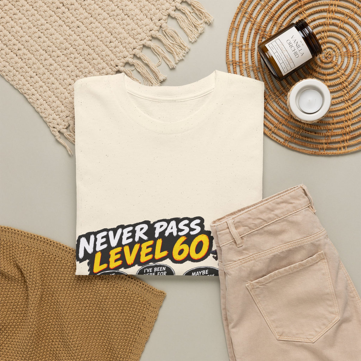 Never Pass Level 60 – T-Shirt