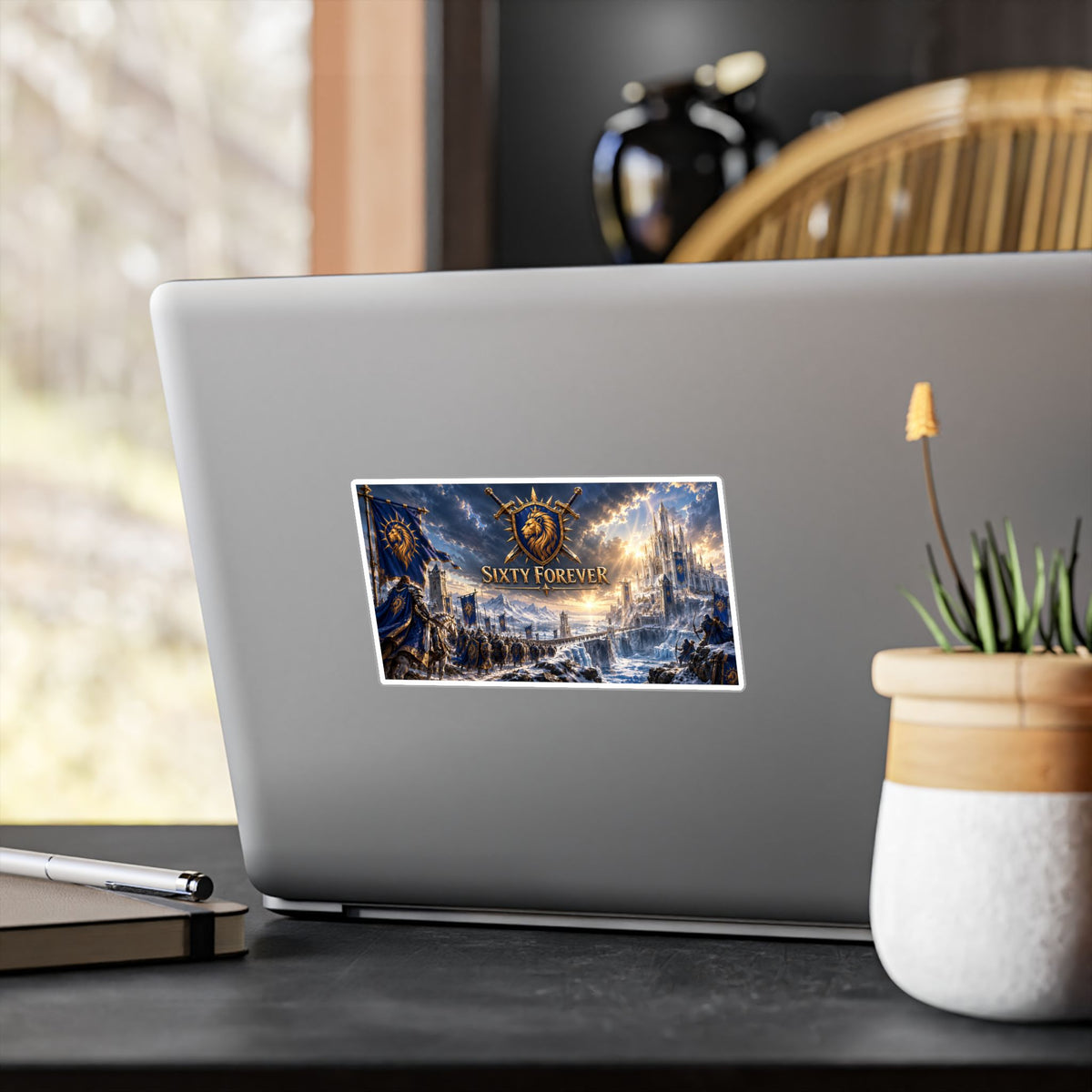 Sixty Forever – Lion Shield – Sticker