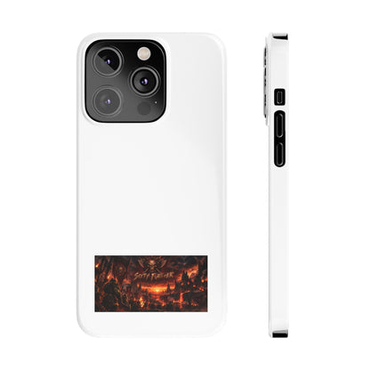 Slim Phone Case — Dark Fantasy Cityscape "Soft Panic" Design