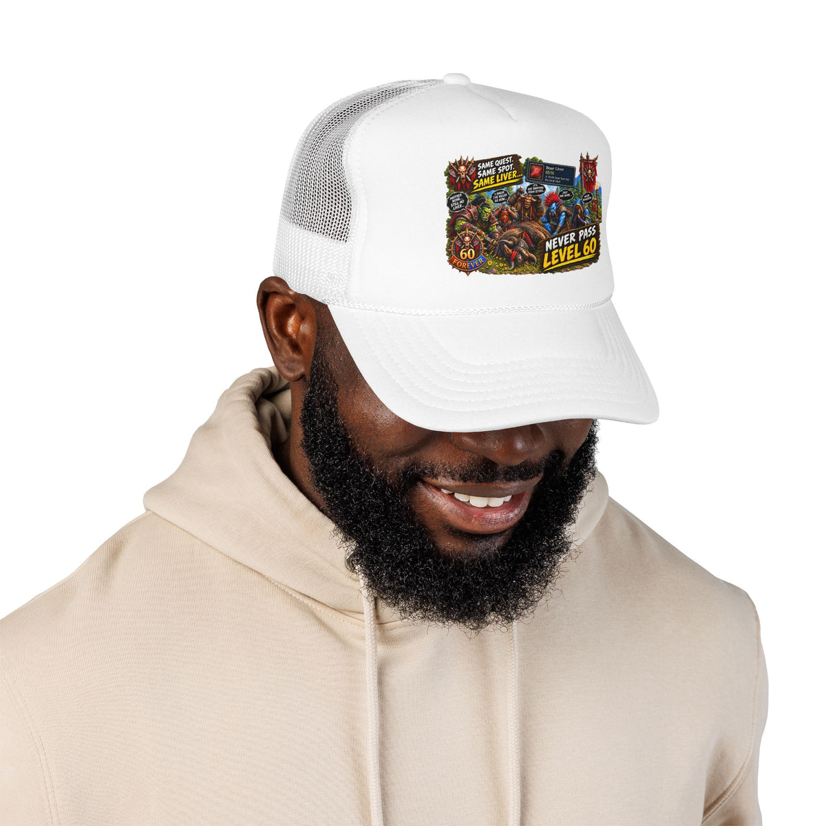 Red 'Til Dead Trucker Hat — Horror Zombie Foam Mesh Cap