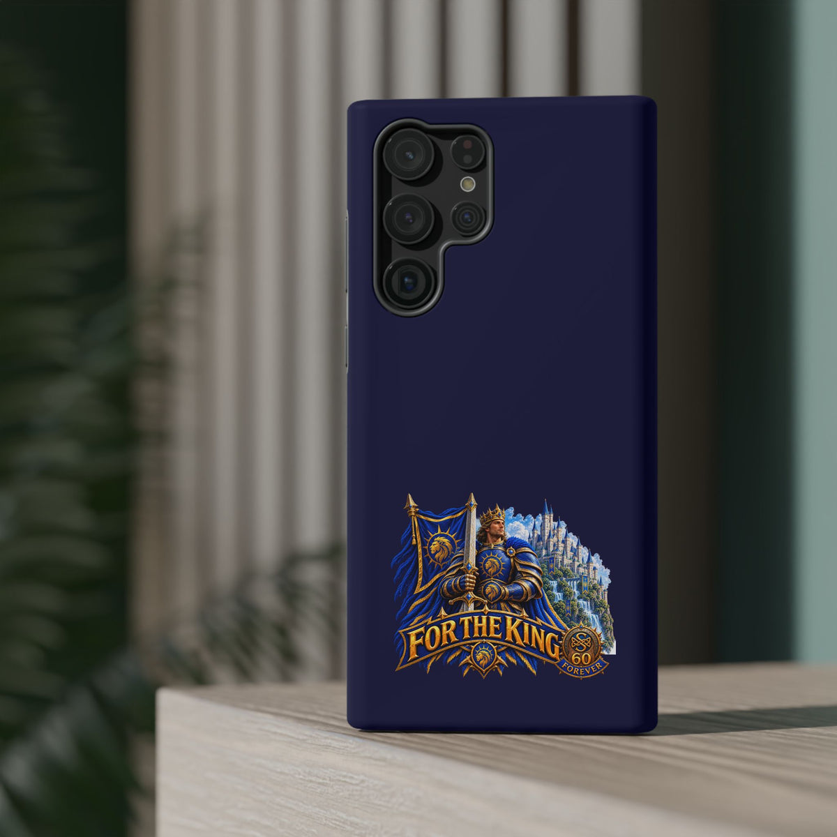 Phone Case — 'For The King' Banner Heavy-Duty Impact-Resistant Phone Case