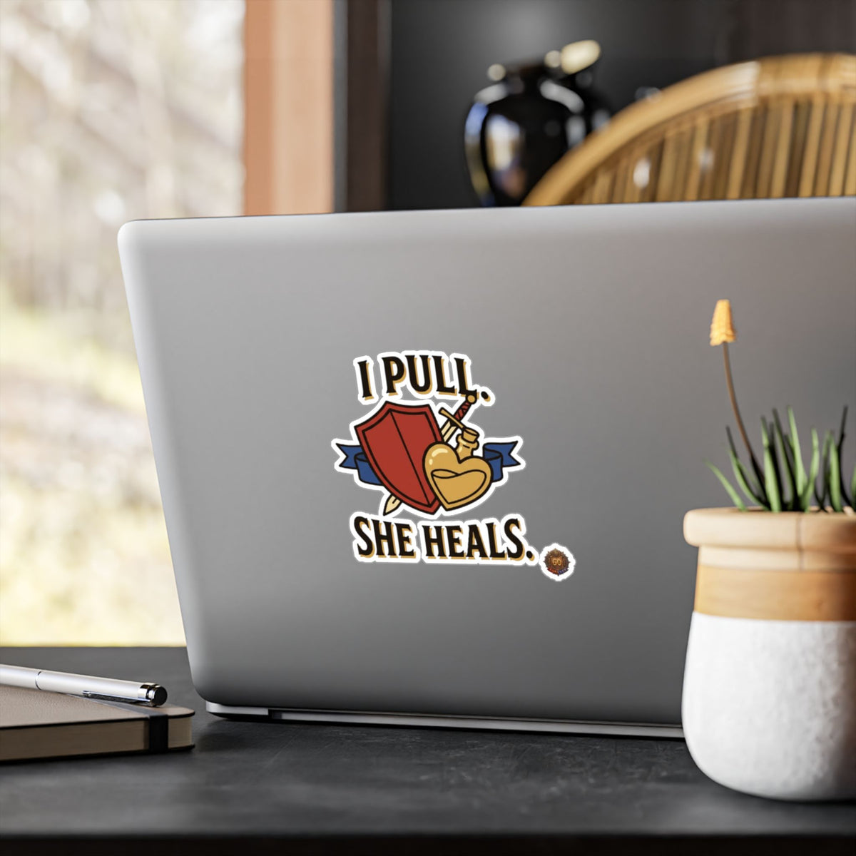 I Pull. She Heals. – Poster Decal