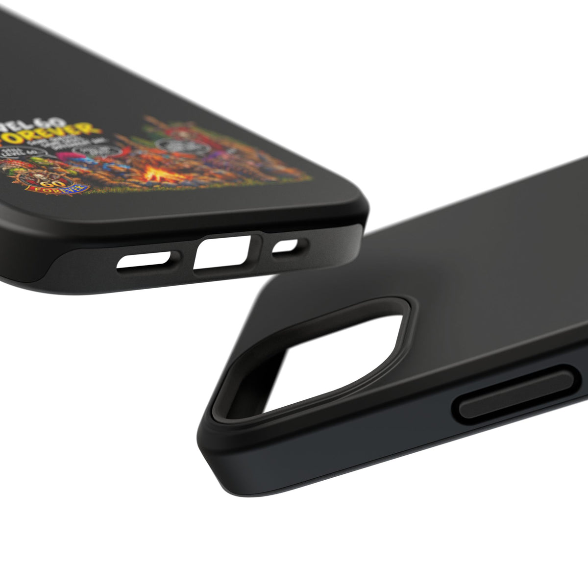 Phone Case — 'Level 60 Forever Campfire' Heavy-Duty Impact-Resistant Phone Case
