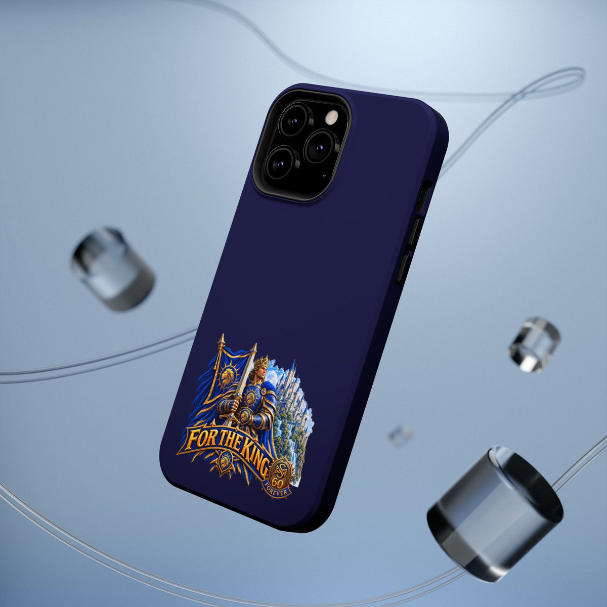Phone Case — 'For The King' Banner Heavy-Duty Impact-Resistant Phone Case