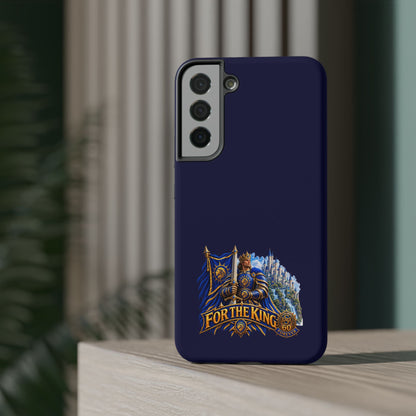 Phone Case — 'For The King' Banner Heavy-Duty Impact-Resistant Phone Case