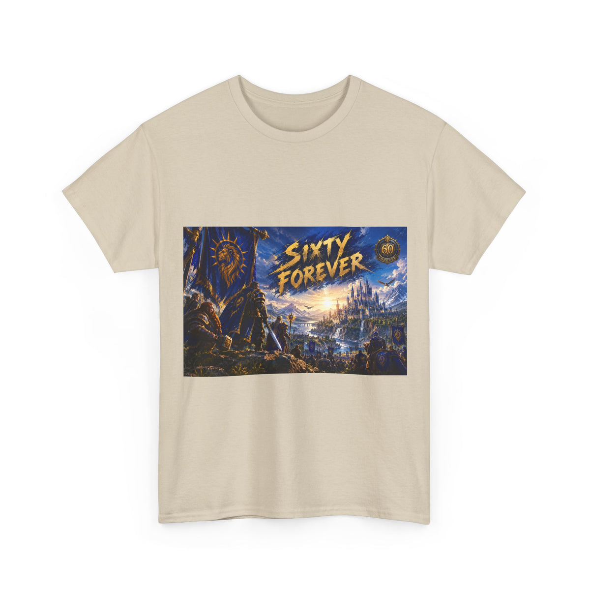 Sixty Forever – Blue Banner – T-Shirt