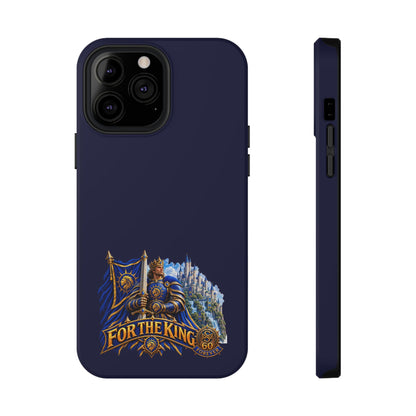 Phone Case — 'For The King' Banner Heavy-Duty Impact-Resistant Phone Case
