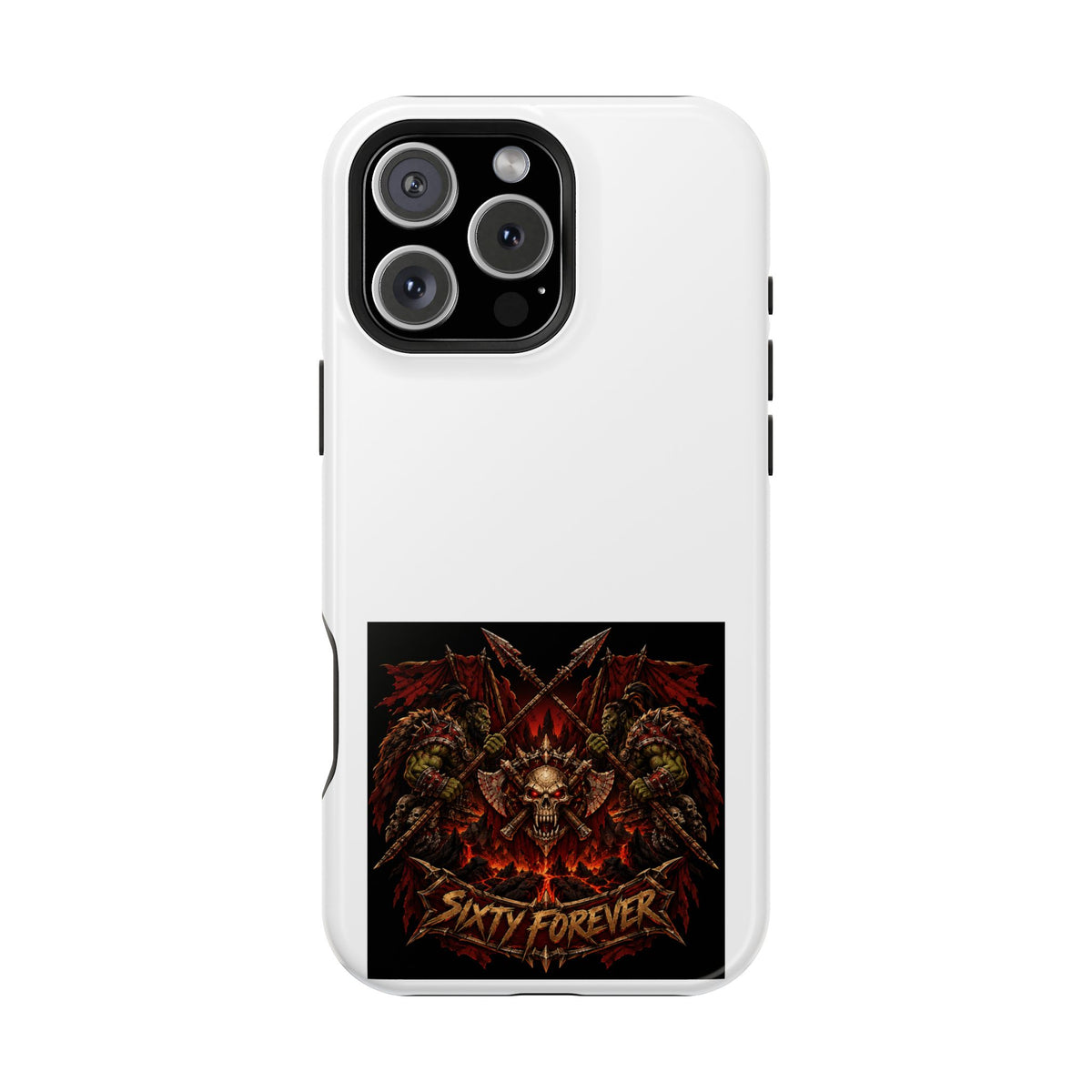 Sixty Forever – Skull & Axes – Phone Case