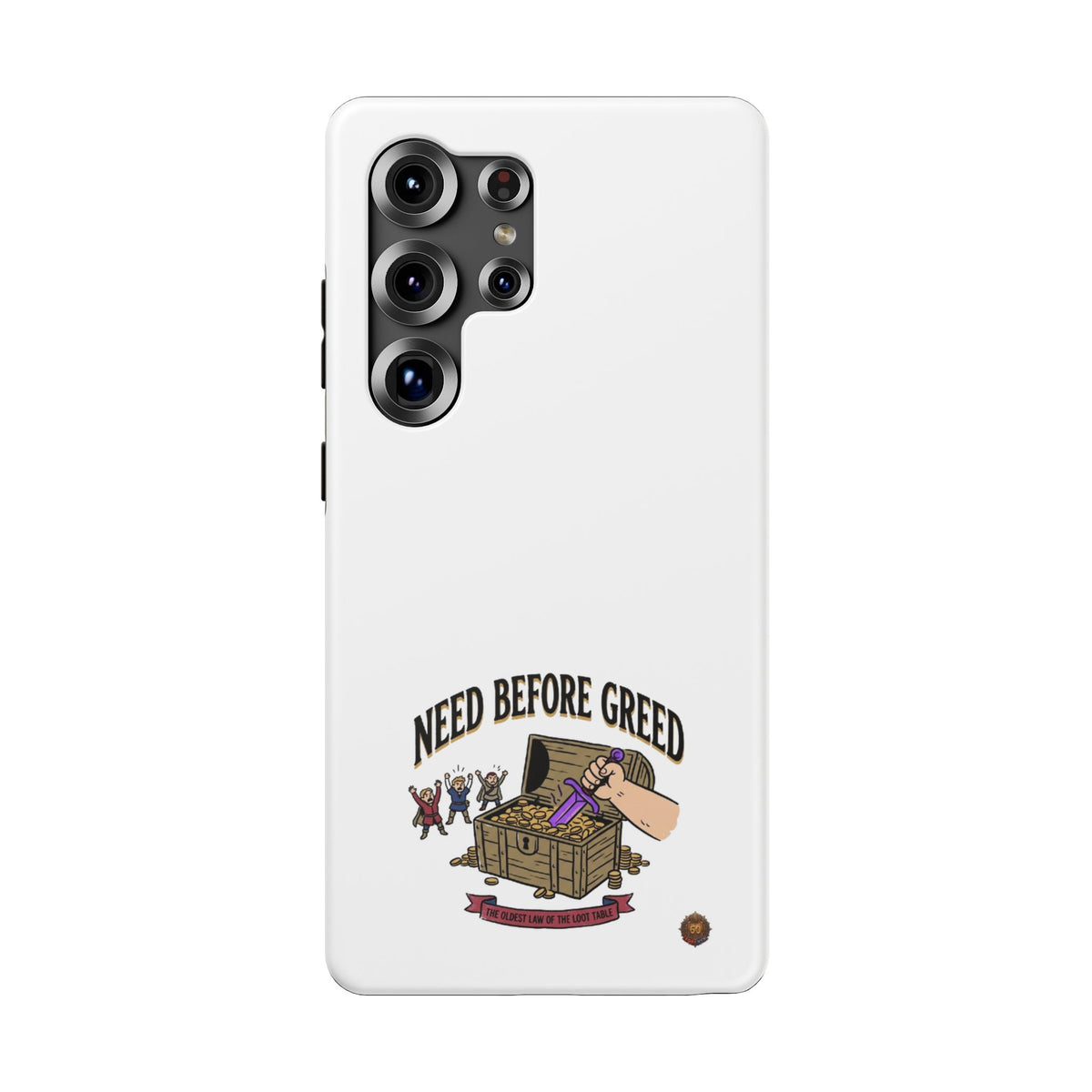Phone Case — 'Need Before Greed' Heavy-Duty Impact-Resistant Phone Case