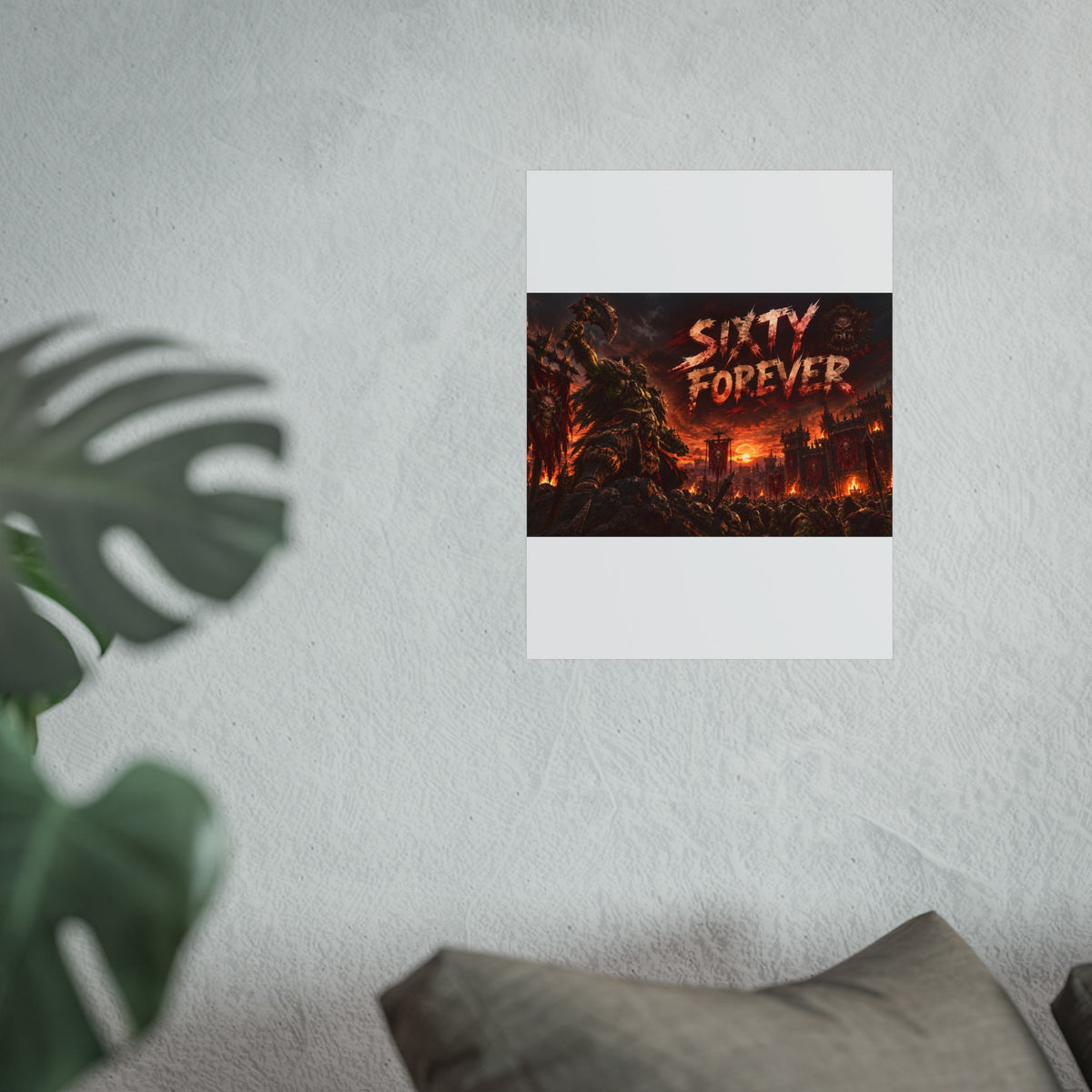 Sixty Forever War-Art Poster — Dark Fantasy Fine Art Print