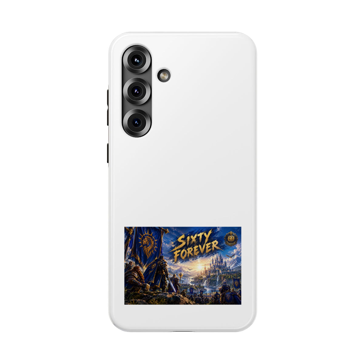 Sixty Forever – Blue Banner – Phone Case