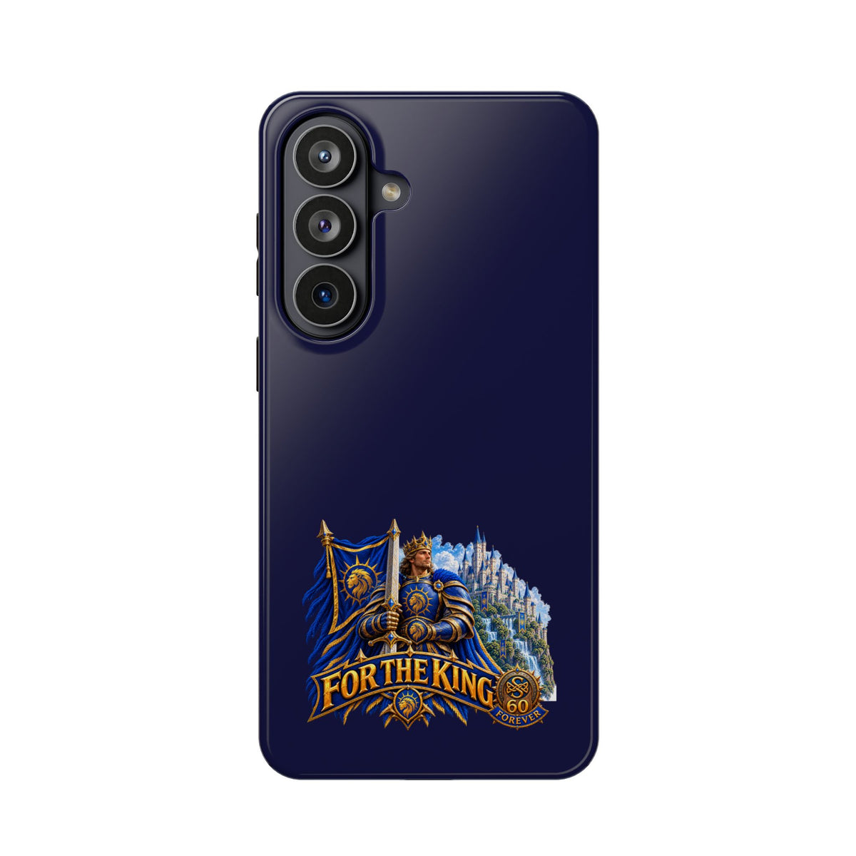 Phone Case — 'For The King' Banner Heavy-Duty Impact-Resistant Phone Case