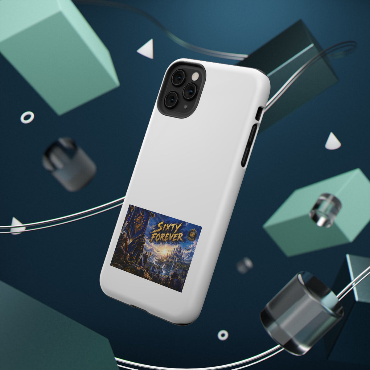 Sixty Forever – Blue Banner – Phone Case