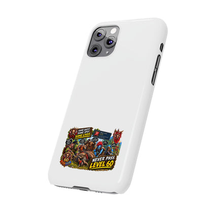 Level 60 Gamer Collage Slim Phone Case