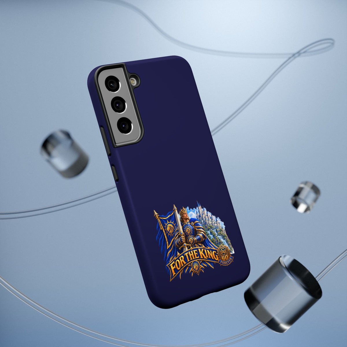 Phone Case — 'For The King' Banner Heavy-Duty Impact-Resistant Phone Case