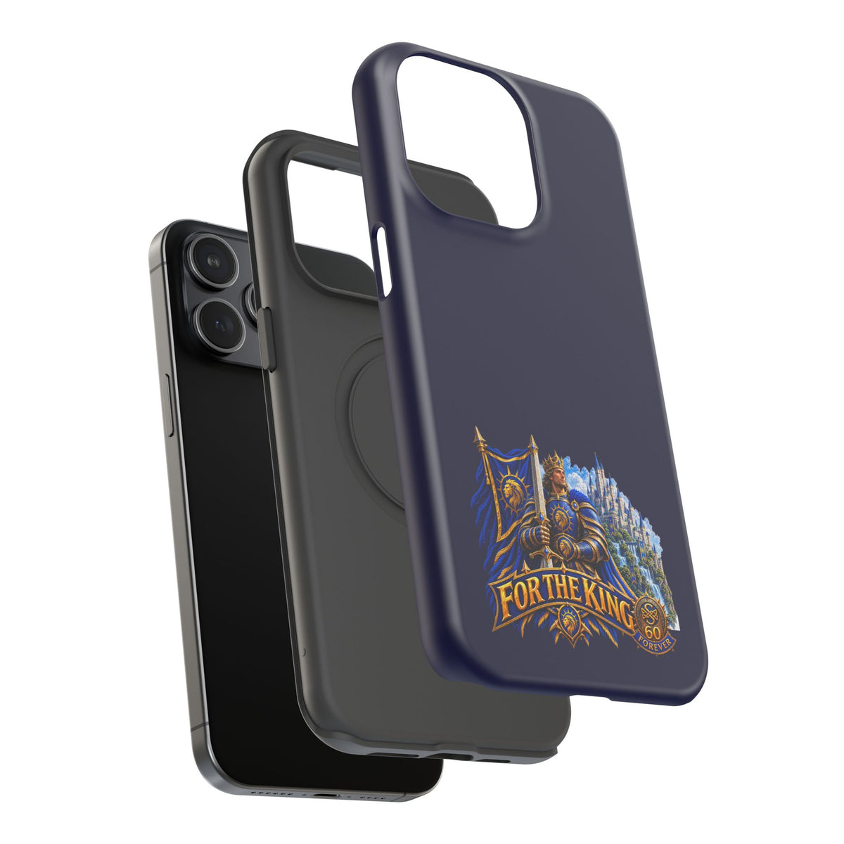 Phone Case — 'For The King' Banner Heavy-Duty Impact-Resistant Phone Case
