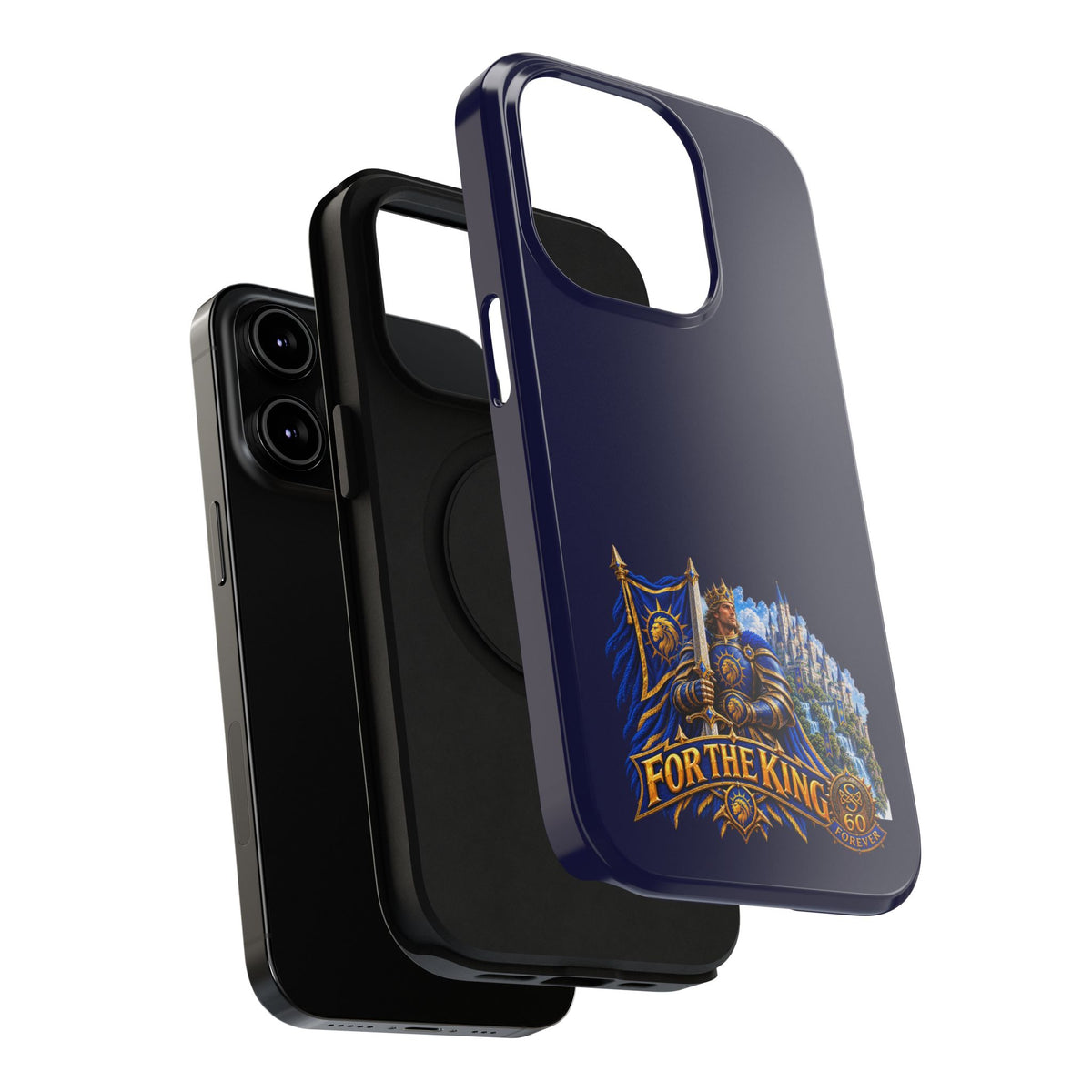 Phone Case — 'For The King' Banner Heavy-Duty Impact-Resistant Phone Case
