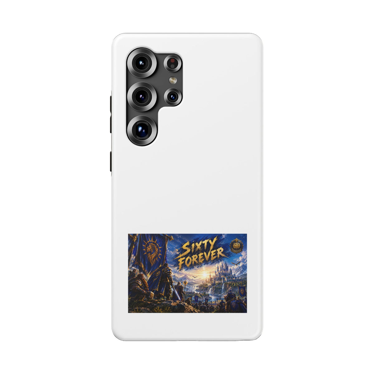 Sixty Forever – Blue Banner – Phone Case