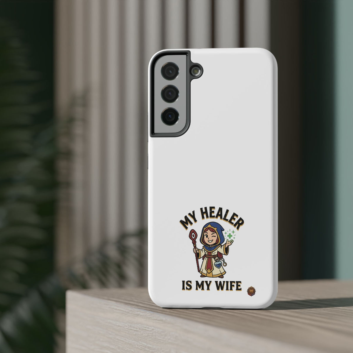 Phone Case — 'My Healer Is My Wife' Heavy-Duty Impact-Resistant Phone Case