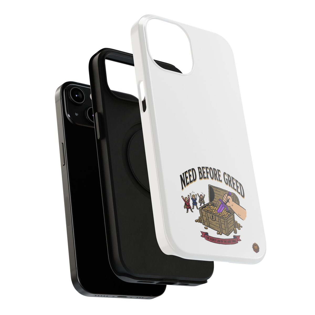 Phone Case — 'Need Before Greed' Heavy-Duty Impact-Resistant Phone Case