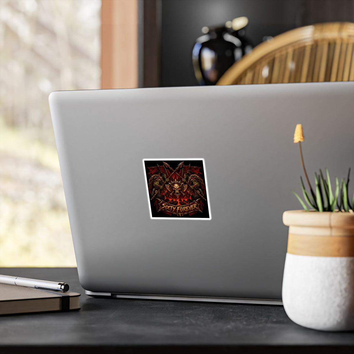 Sixty Forever – Skull & Axes – Poster Decal