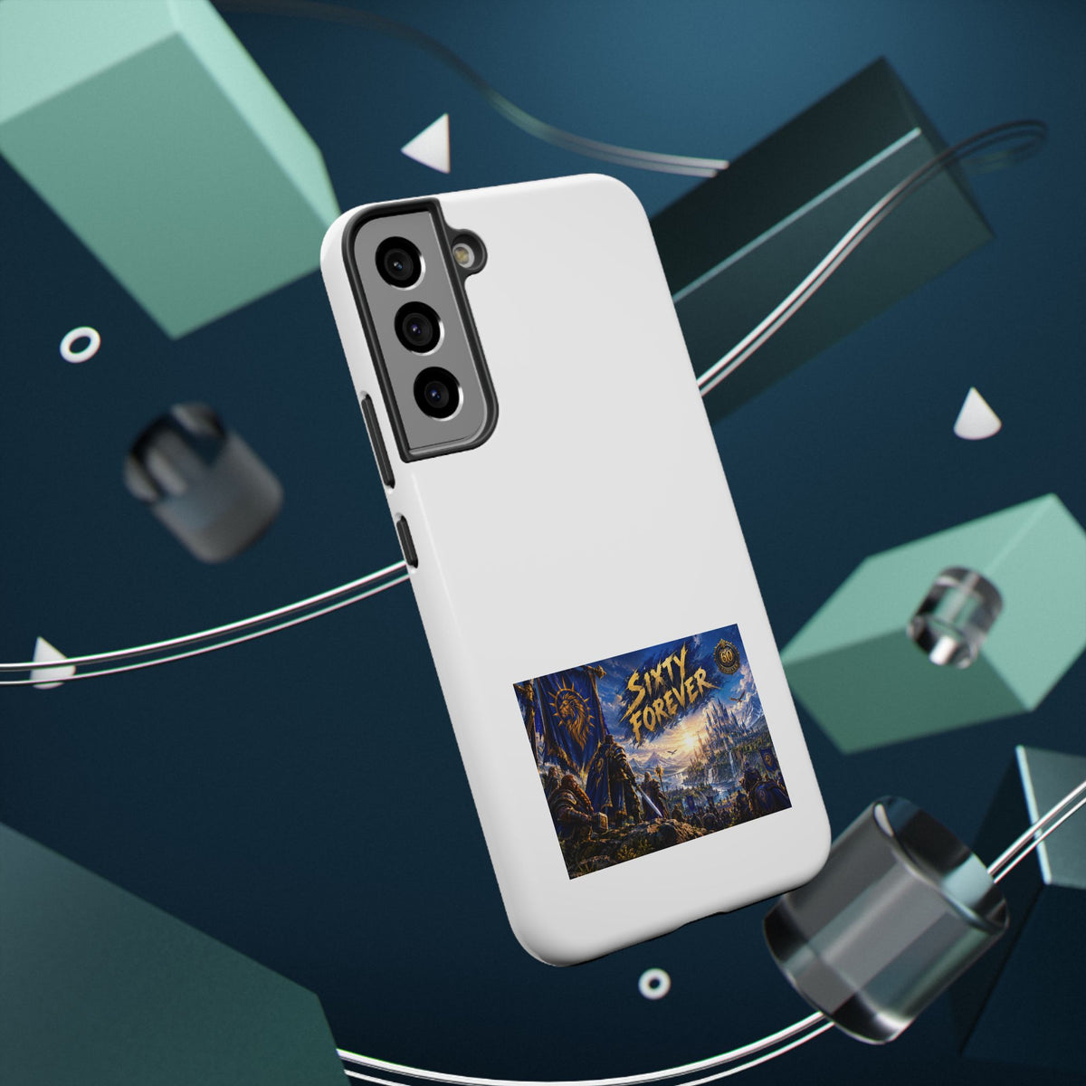 Sixty Forever – Blue Banner – Phone Case