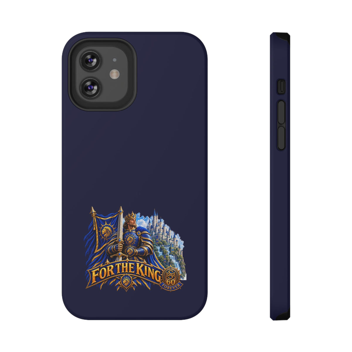 Phone Case — 'For The King' Banner Heavy-Duty Impact-Resistant Phone Case