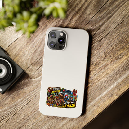 Level 60 Gamer Collage Slim Phone Case