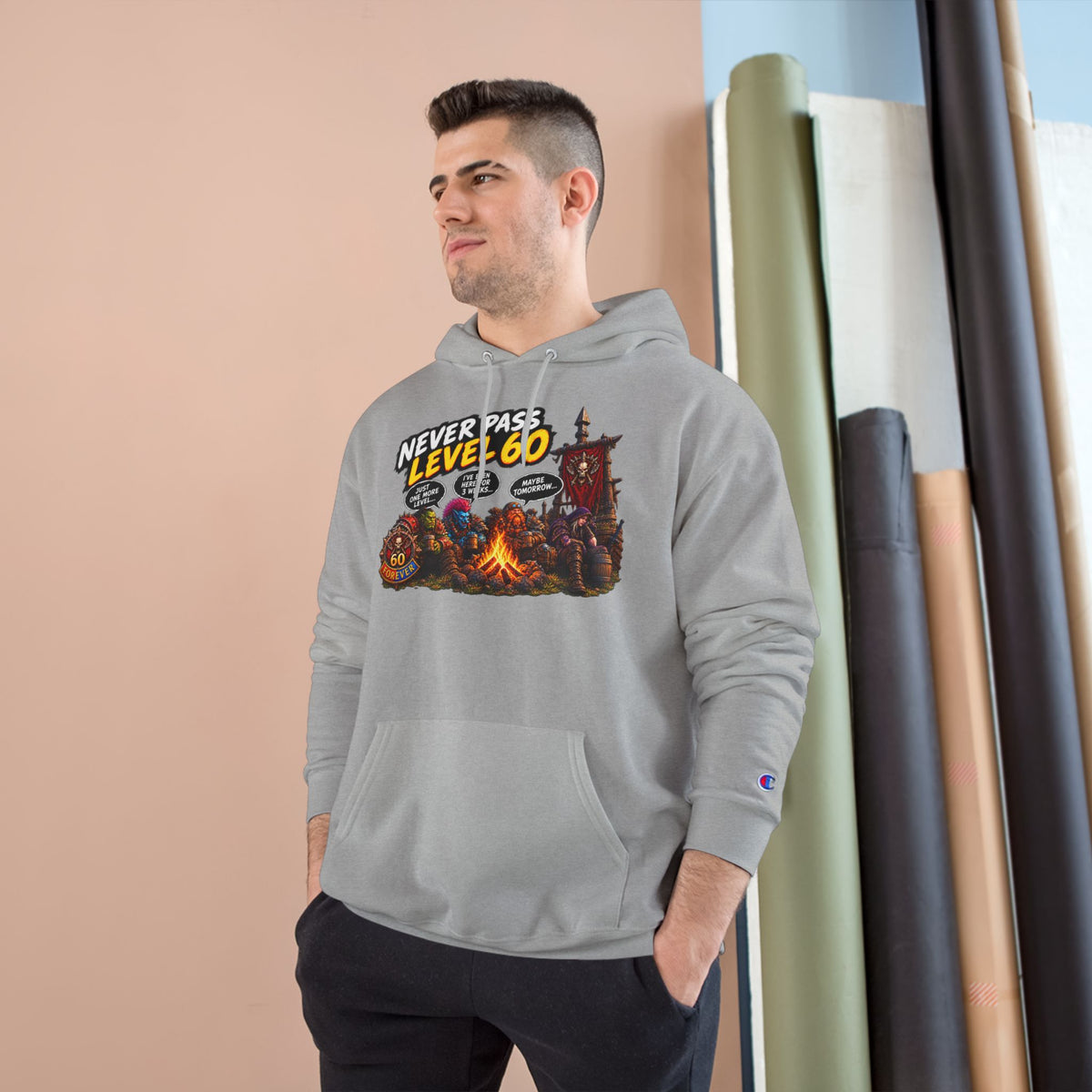 Never Pass Level 60  – Hoodie