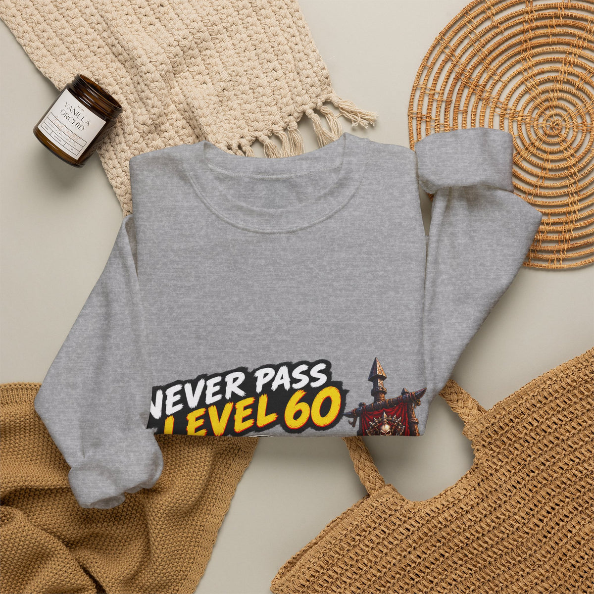 Never Pass Level 60 – Sweatshirt
