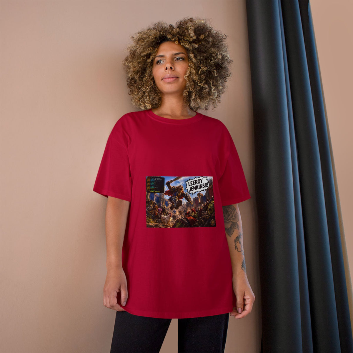 Leroy Jenkins Battle Meme T-Shirt