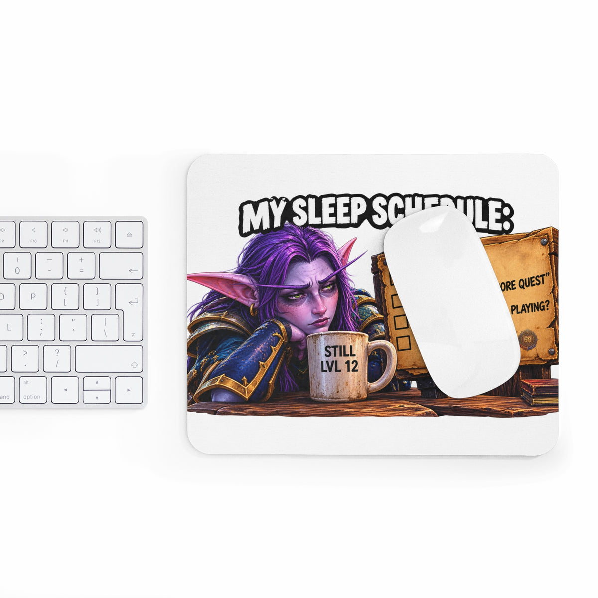 My Sleep Schedule – Mouse Pad | Sixty Forever Co.