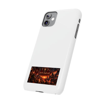 Slim Phone Case — Dark Fantasy Cityscape "Soft Panic" Design
