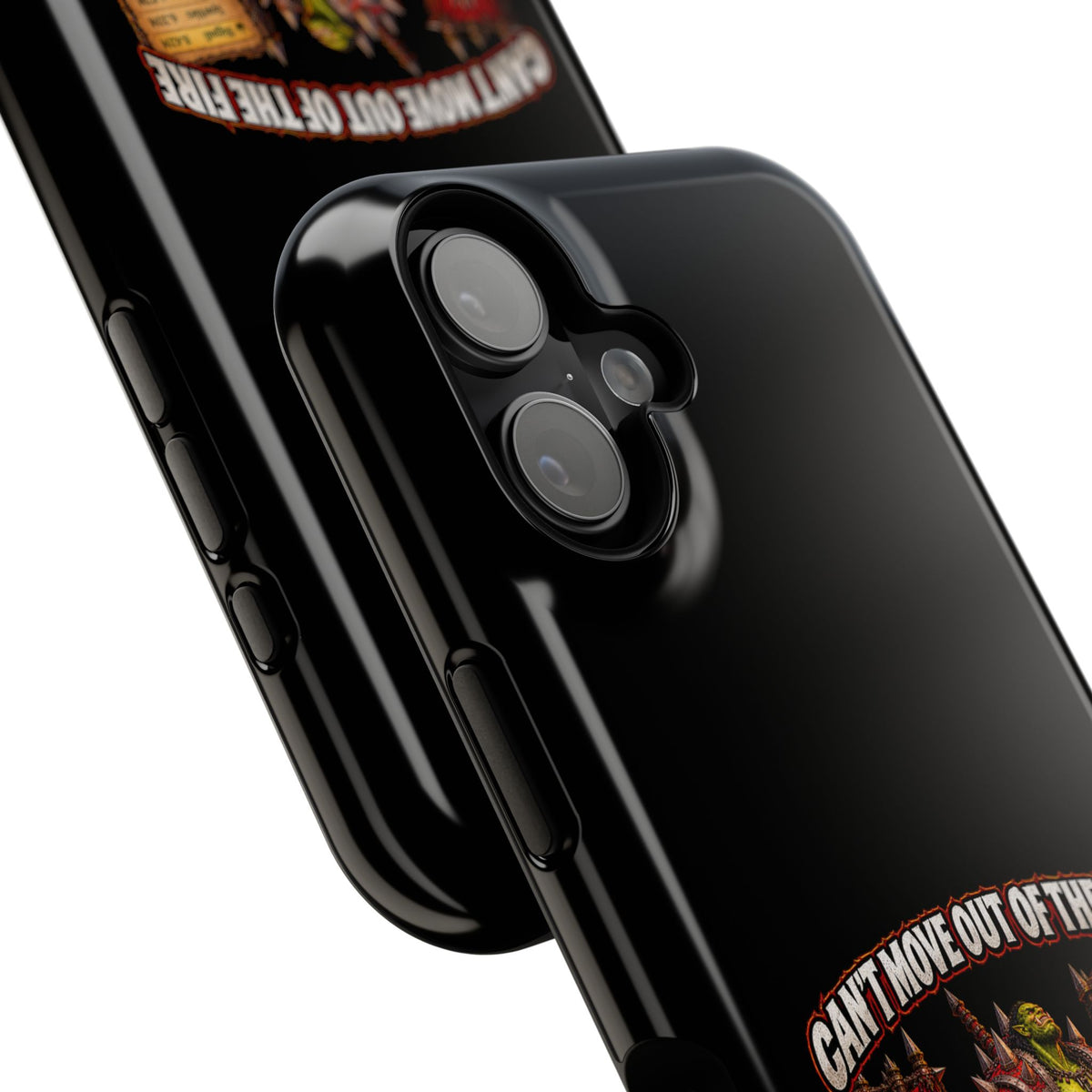 Phone Case — 'Can't Move Out of the Fire, It Would Lower My DPS' Heavy-Duty Impact-Resistant Phone Case
