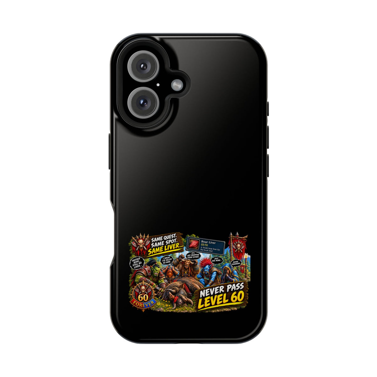 Phone Case — 'Same Quest, Same Spot' Heavy-Duty Impact-Resistant Phone Case