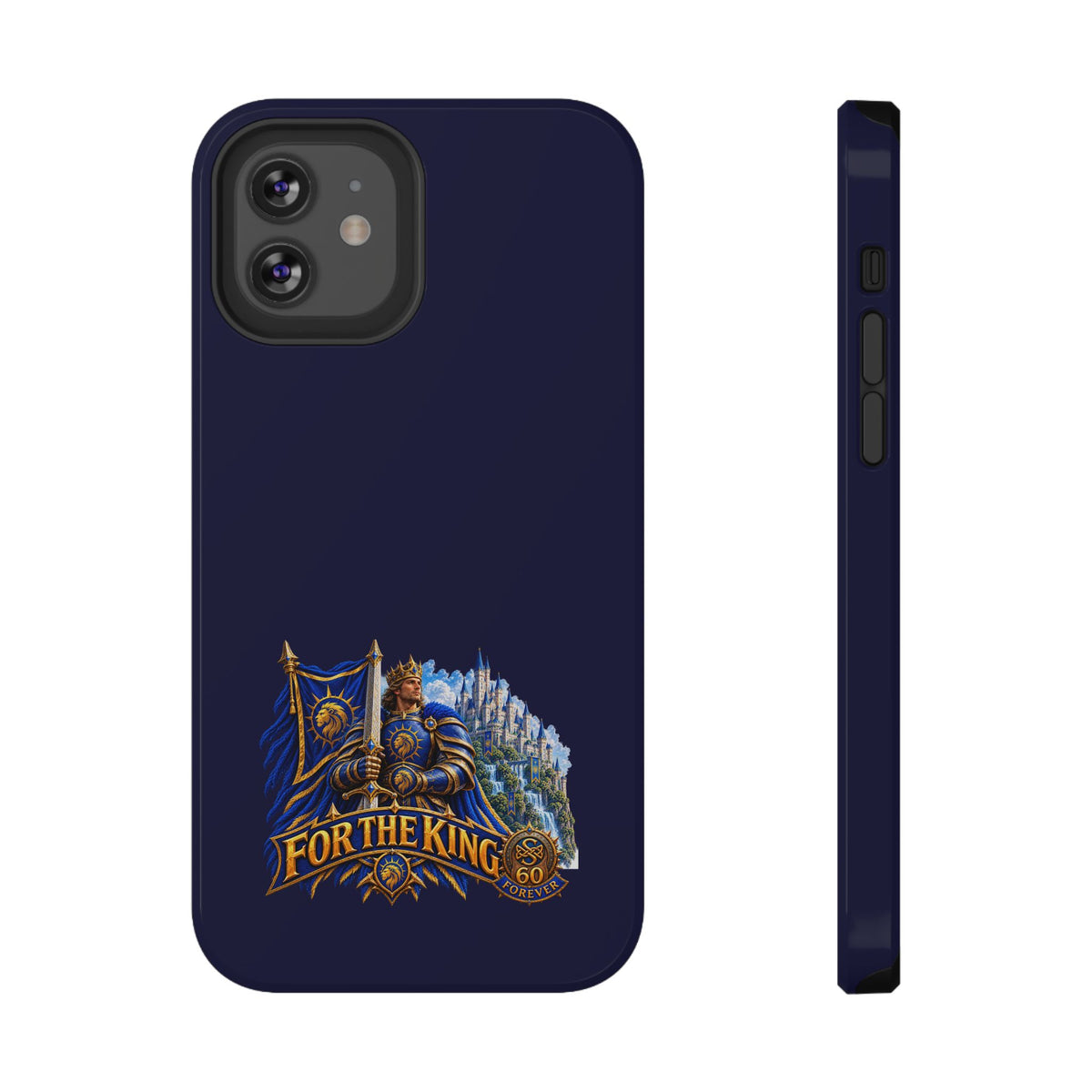 Phone Case — 'For The King' Banner Heavy-Duty Impact-Resistant Phone Case