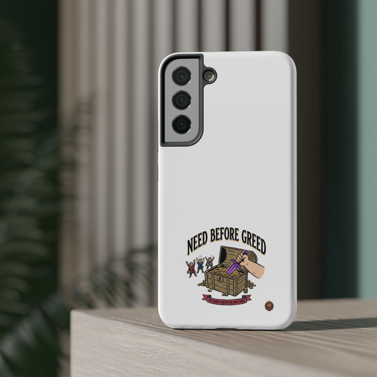 Phone Case — 'Need Before Greed' Heavy-Duty Impact-Resistant Phone Case