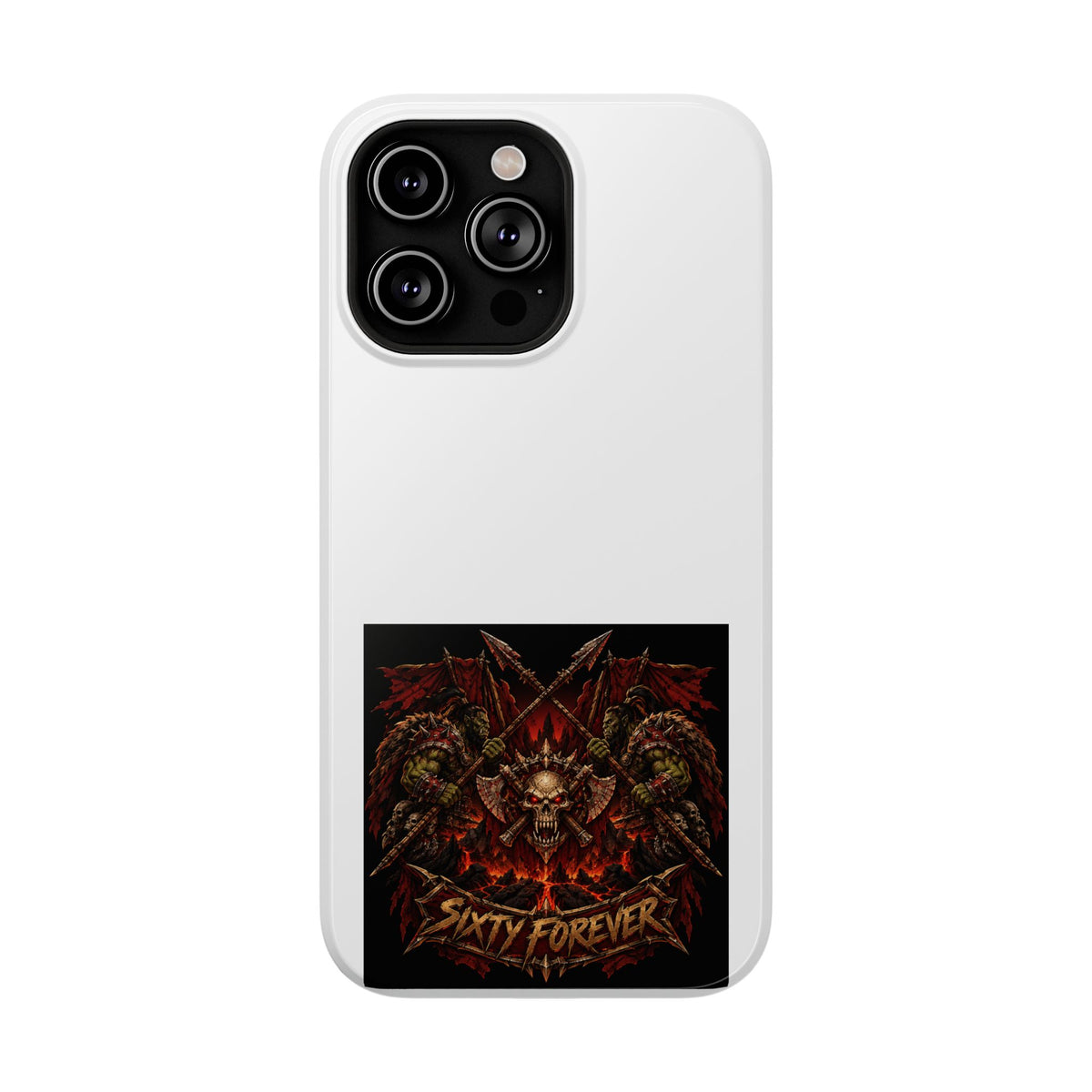 Sixty Forever – Skull & Axes – Phone Case